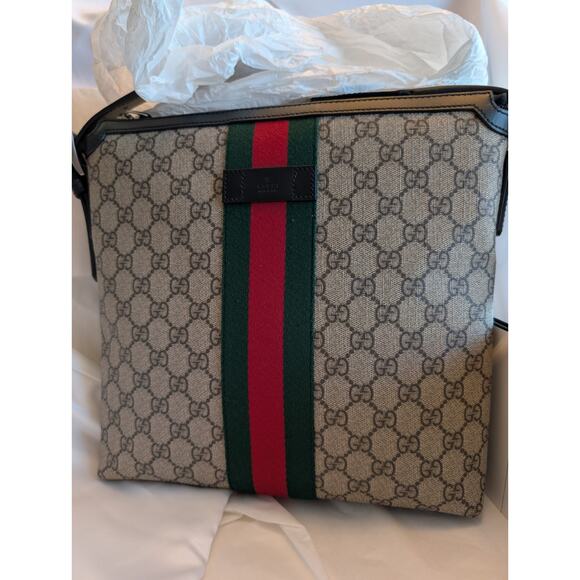 Gucci Handbags - NIB Gucci GG Supreme Ophidia Monogram Canvas Web Messenger Crossbody Bag